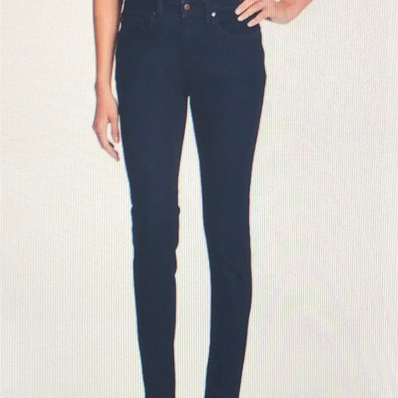 Eileen Fisher Organic Cotton Stretch Skinny‎ Jeans in Darkwash Blue Size 8 - Picture 1 of 2